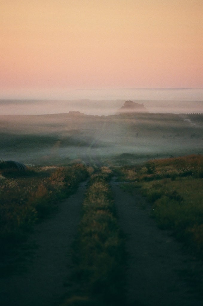 A foggy morning in South Dakota captured on Kodak Ultramax 400, metered for the midtones.